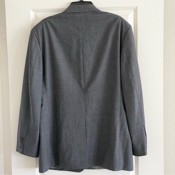 Brooks Brothers 346 Stretch Men Wool Blend Gray Glen Check 45R Blazer Sport Coat - Picture 3 of 10